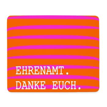 EHRENAMT Danke Euch - Mousepad (Querformat) - Weiß - Vorne