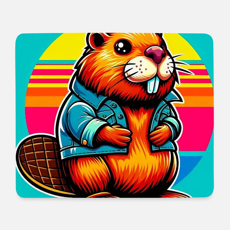 Bieber - Mousepad (Querformat) - Weiß