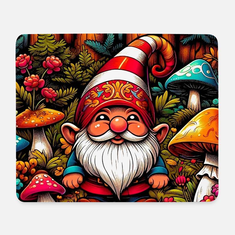 Gnom - Mousepad (Querformat) - Weiß