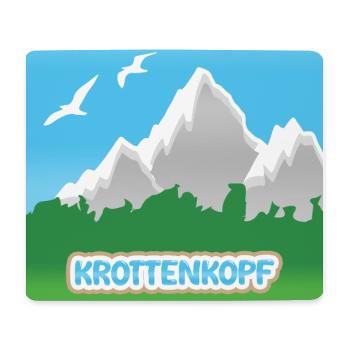 Krottenkopf - Tapis de souris (format paysage) - blanc - Devant