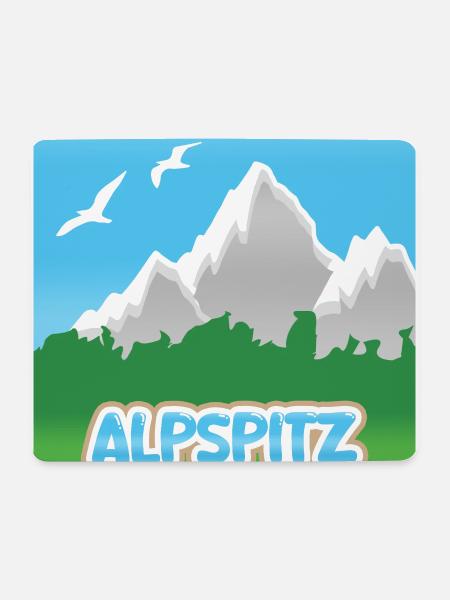 Bergsport Alpspitz - Mousepad (Querformat) - Weiß