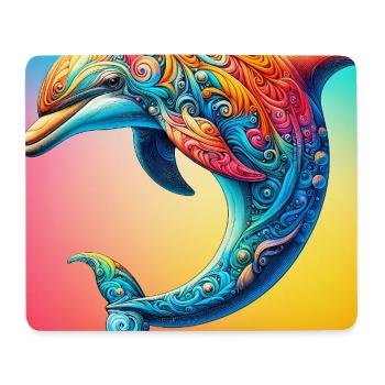dauphin - Tapis de souris (format paysage) - blanc - Devant