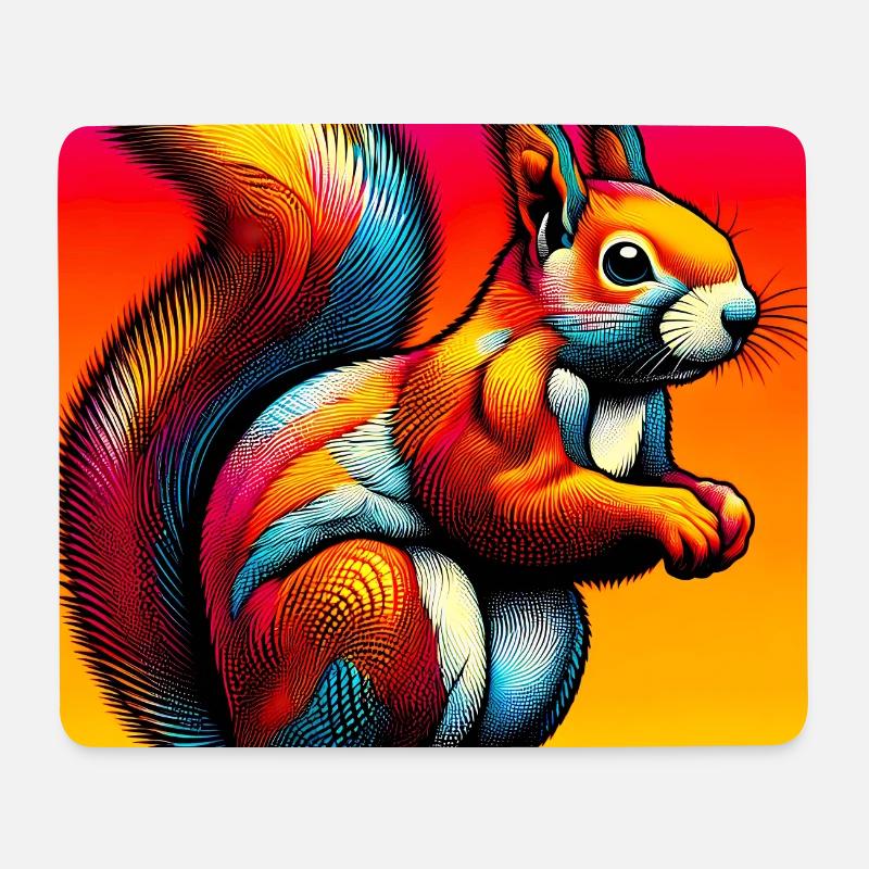 squirrel - Mouse Pad (horizontal) - white