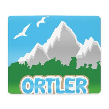 Ortler en montagne - Tapis de souris (format paysage) - blanc - Devant