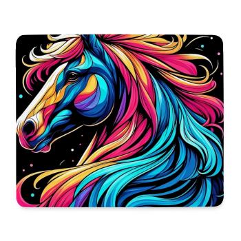 Cheval - Tapis de souris (format paysage) - blanc - Devant