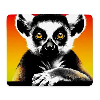 Lémurien - Tapis de souris (format paysage) - blanc - Devant