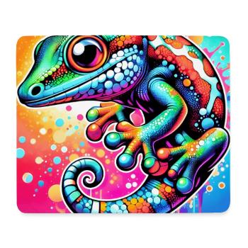 Gecko - Tapis de souris (format paysage) - blanc - Devant
