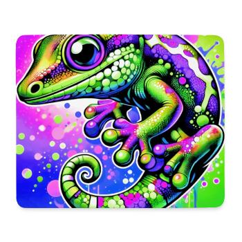 Gecko - Tapis de souris (format paysage) - blanc - Devant