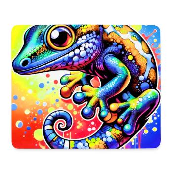 Gecko - Tapis de souris (format paysage) - blanc - Devant