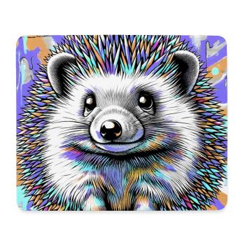 Igel - Mousepad (Querformat) - Weiß - Vorne