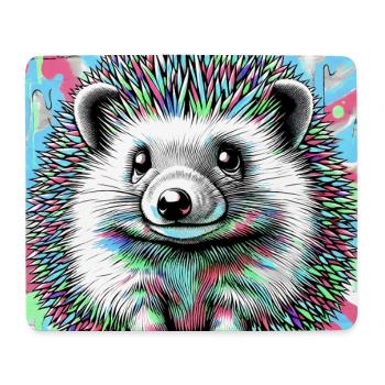 Igel - Mousepad (Querformat) - Weiß - Vorne