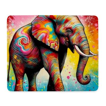 éléphant - Tapis de souris (format paysage) - blanc - Devant