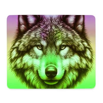 Wolf - Mousepad (Querformat) - Weiß - Vorne
