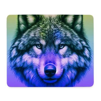 Wolf - Mouse Pad (horizontal) - white - Front
