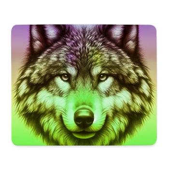 Wolf - Mouse Pad (horizontal) - white - Front