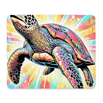 turtle - Mouse Pad (horizontal) - white - Front