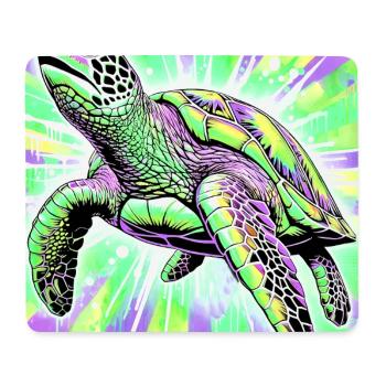 turtle - Mouse Pad (horizontal) - white - Front