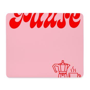 PAUSE MACHEN KAFFEE - Mousepad (Querformat) - Weiß - Vorne