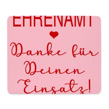 Danke Einsatz Ehrenamt - Mousepad (Querformat) - Weiß - Vorne