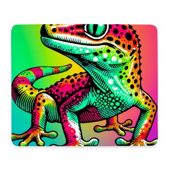 Gecko - Tapis de souris (format paysage) - blanc - Devant