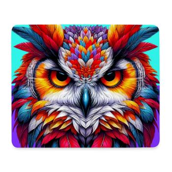 Eule - Mousepad (Querformat) - Weiß - Vorne