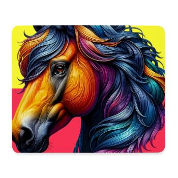 cheval - Tapis de souris (format paysage) - blanc - Devant