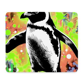 pingouin - Tapis de souris (format paysage) - blanc - Devant