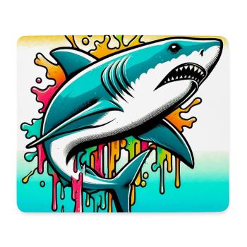 Shark - Mouse Pad (horizontal) - white - Front
