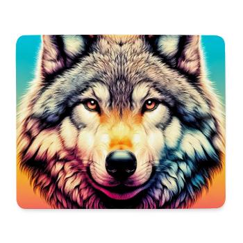 Wolf - Mouse Pad (horizontal) - white - Front