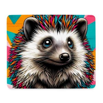hérisson - Tapis de souris (format paysage) - blanc - Devant