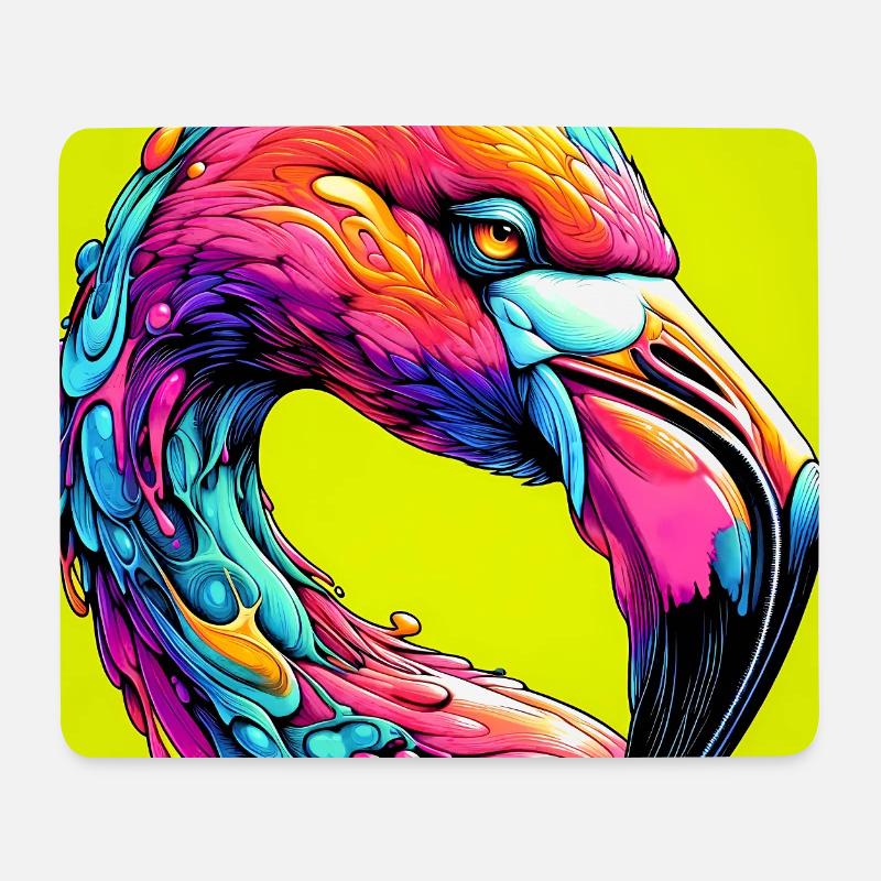 flamingo - Mouse Pad (horizontal) - white