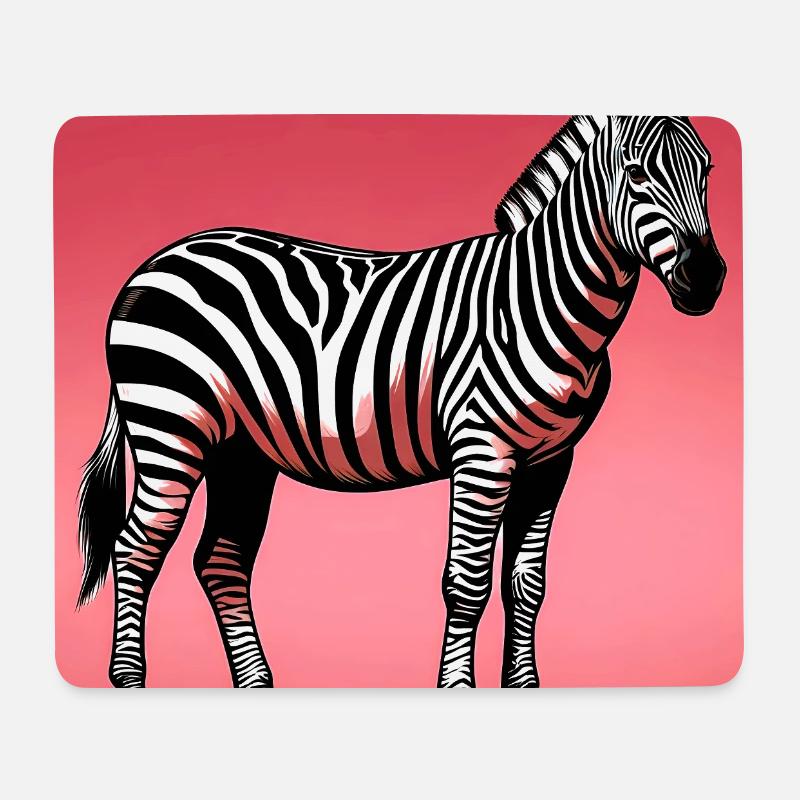 zebra - Mouse Pad (horizontal) - white