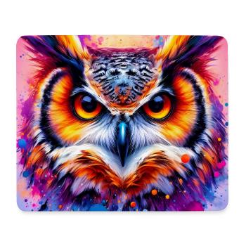 Eule - Mousepad (Querformat) - Weiß - Vorne