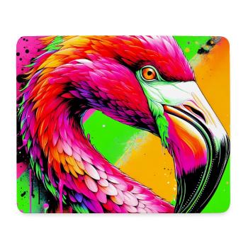Flamingo - Mousepad (Querformat) - Weiß - Vorne