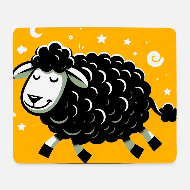 Black Sheep - Mouse Pad (horizontal) - white