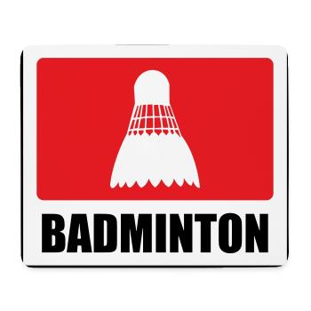Badminton - Sport - Racket - Mouse Pad (horizontal) - white - Front