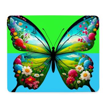butterfly - Mouse Pad (horizontal) - white - Front
