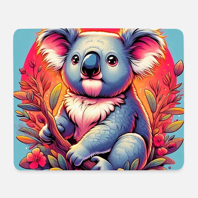 Koala - Mousepad (Querformat) - Weiß