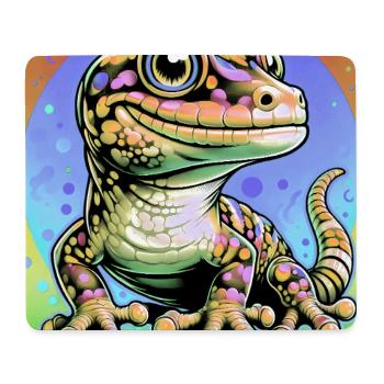 Gecko - Mousepad (Querformat) - Weiß - Vorne