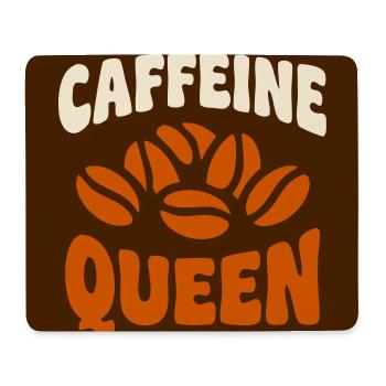 Graphique Café Caffeine Queen - Tapis de souris (format paysage) - blanc - Devant