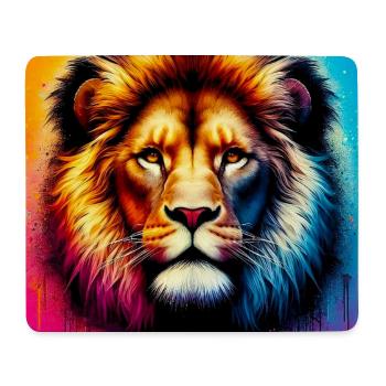lion - Tapis de souris (format paysage) - blanc - Devant