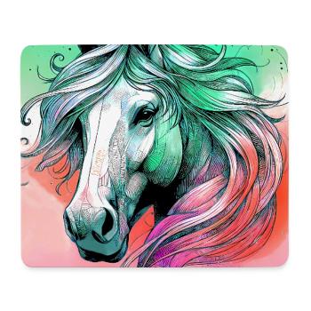 Pferd - Mousepad (Querformat) - Weiß - Vorne
