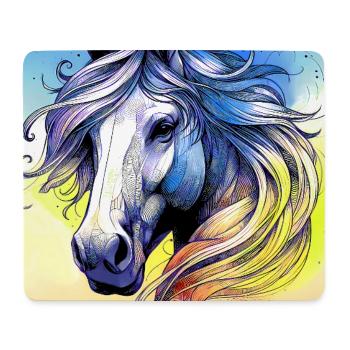 horse - Mouse Pad (horizontal) - white - Front