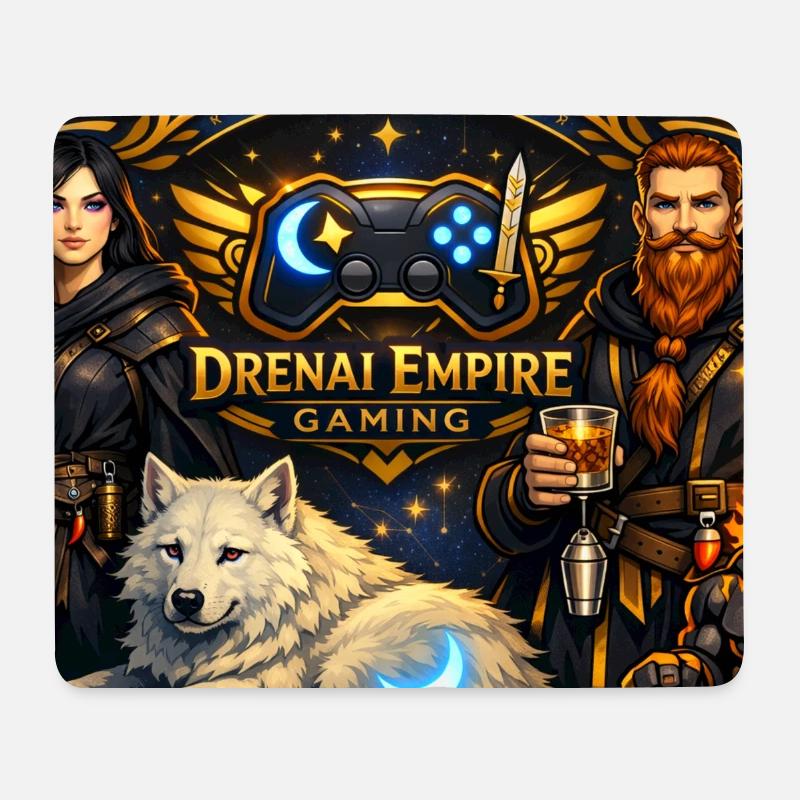 Gaming-Banner-Tee - Mousepad (Querformat) - Weiß