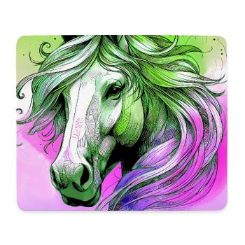 Pferd - Mousepad (Querformat) - Weiß - Vorne