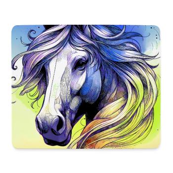horse - Mouse Pad (horizontal) - white - Front