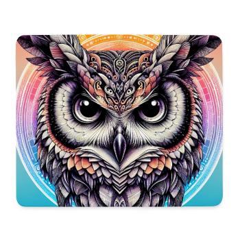 Eule - Mousepad (Querformat) - Weiß - Vorne