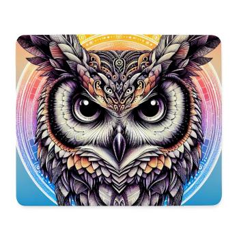 Eule - Mousepad (Querformat) - Weiß - Vorne
