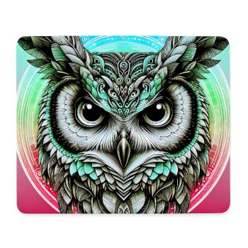 Eule - Mousepad (Querformat) - Weiß - Vorne