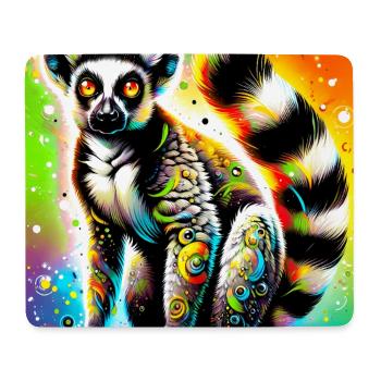 Lémurien - Tapis de souris (format paysage) - blanc - Devant